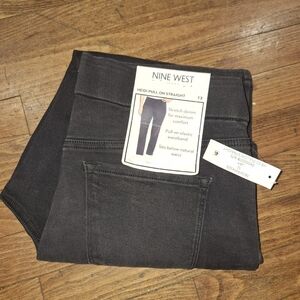 Nine West women's jeans, dark gray, Size 12, New.